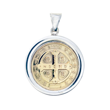 Medalla de plata 925, double de oro 18 ktes Medalla de plata 925, double de oro 18 ktes