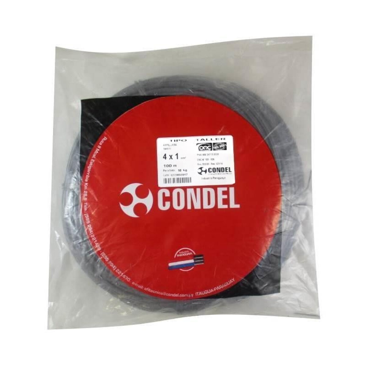 CABLE TIPO TALLER 4X 1,00MM2 CONDEL 
