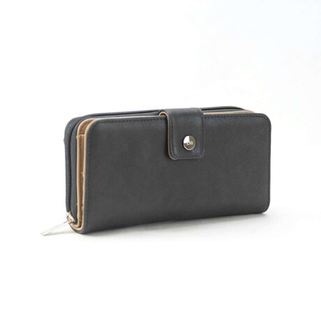 Billetera Begonia Negro