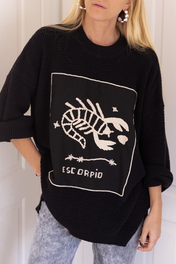 Sweater Escorpio Negro