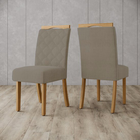 Juego de comedor mesa en madera maciza - 6 sillas tapizadas Juego de comedor mesa en madera maciza - 6 sillas tapizadas