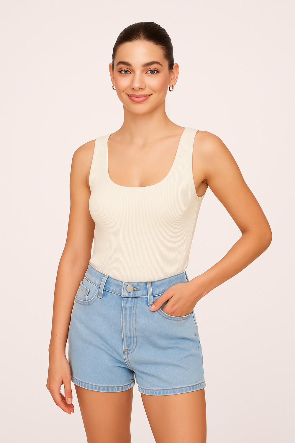 Musculosa Carela Marfil / Off White