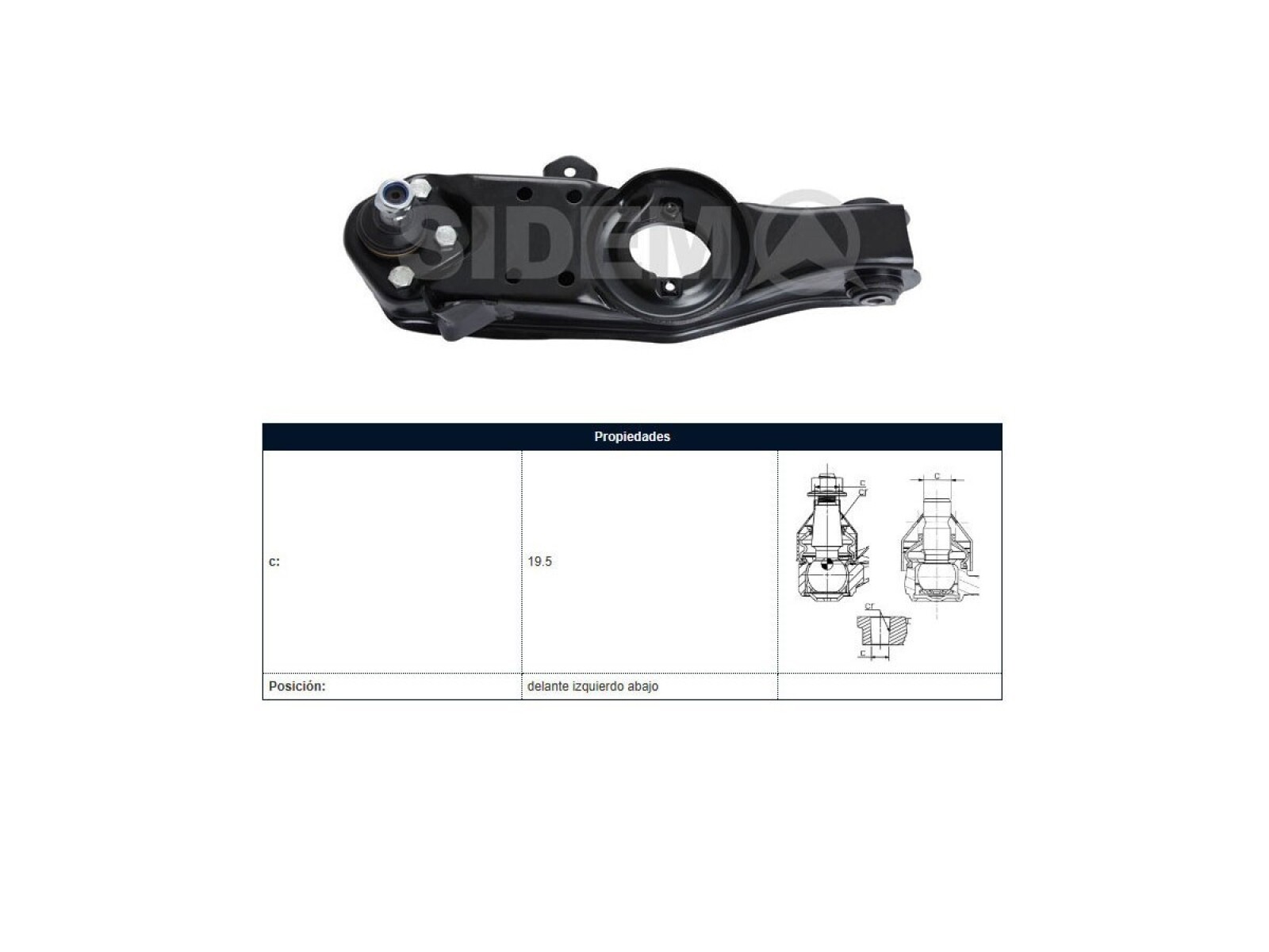 Parilla De Suspension Delantera Mitsubishi L200 96-06 Izq 