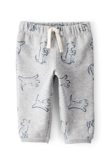 Pantalón deportivo de algodón, diseño perros Sin color