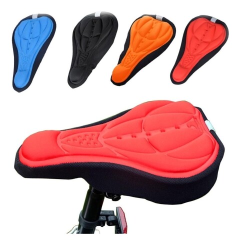 Cubre Asiento Con Gel Para Bicicleta Spinning Ciclismo Funda Variante Color Rojo