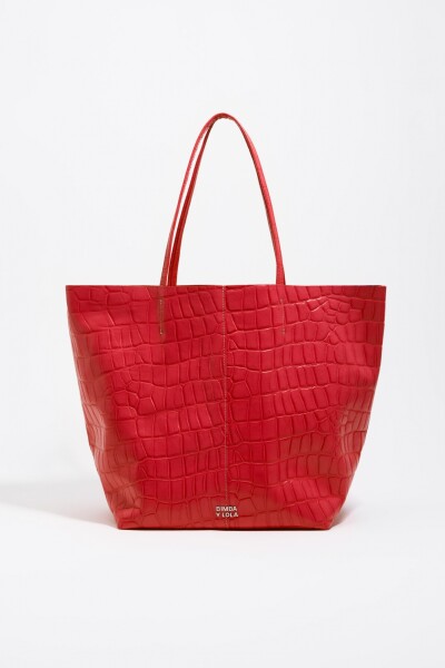 BOLSO SHOPPER GRANDE Rojo