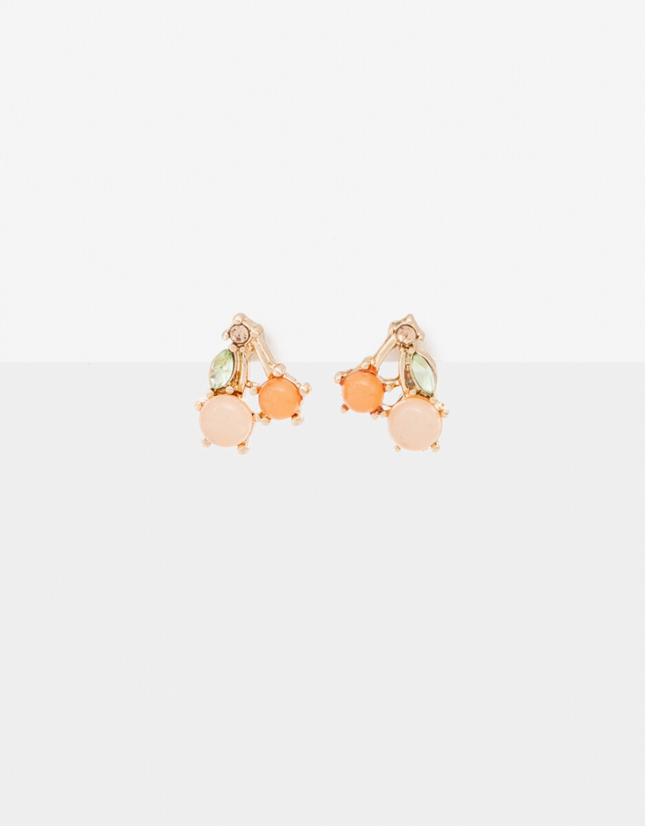 Aros Pasantes De Piedra Cherry 