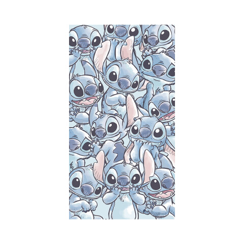 Toalla Infantil Playera Velour Stitch 70 x 130 cm 100% Algodón AZUL PIEDRA
