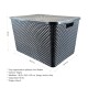 Set x6 Caja ratán 40 lts NEGRO