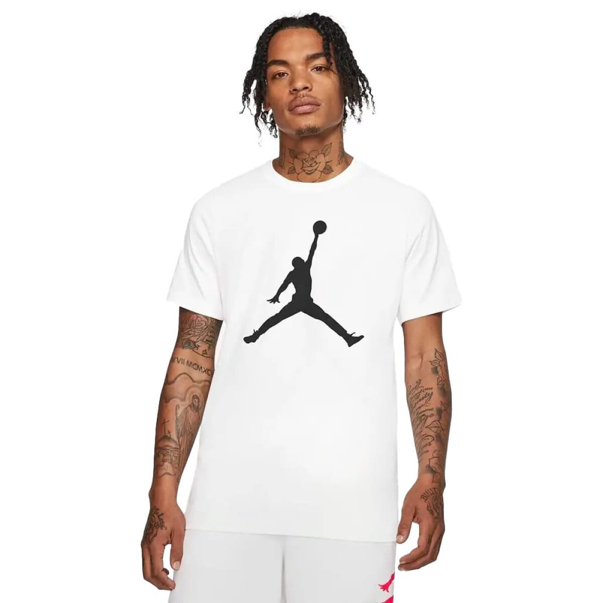 Remera Nike Jumpman de Hombre - CJ0921-100 - Blanco-negro 