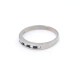 Anillo En Oro Blanco 18K Con Brillantes Y Zafiros Anillo En Oro Blanco 18K Con Brillantes Y Zafiros