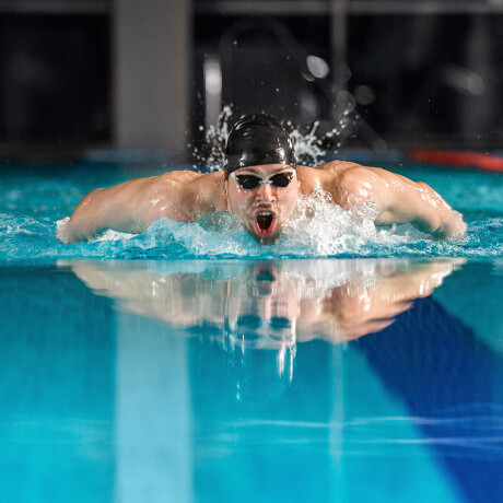 Gorra De Natación Speedo Profesional Silicona Piscina Azul