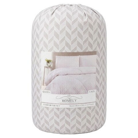 JGO EDREDON ESTAMP GRIS QUEEN 270X240CM 3PZ Unica