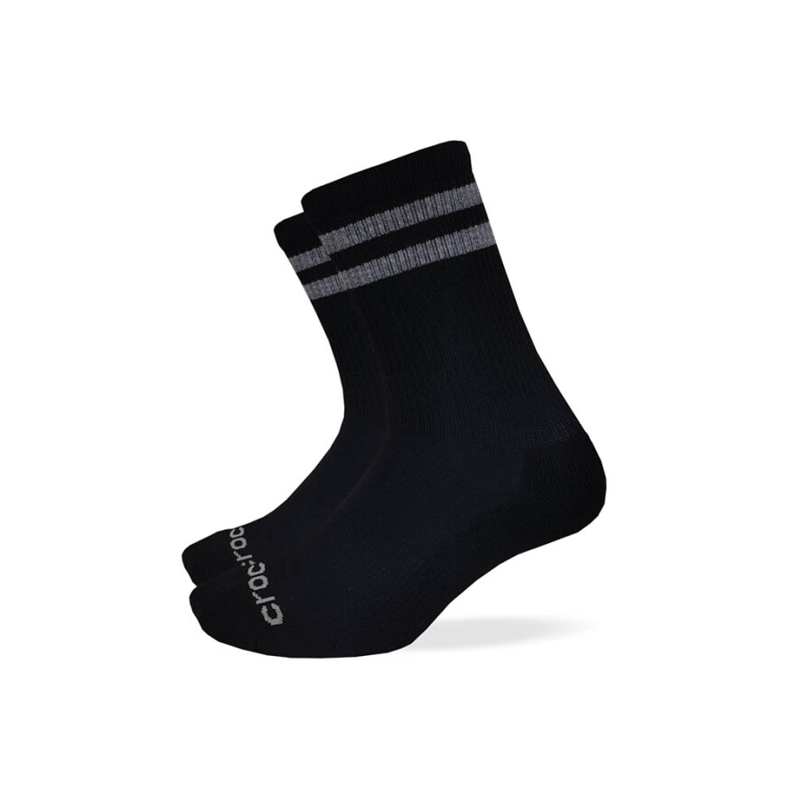 Socks Thin Stripe Crew - Unisex White/multi