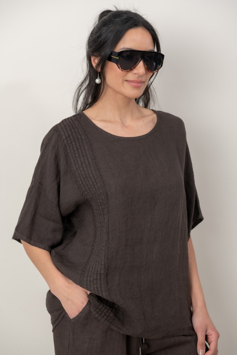 BLUSA PETRA Chocolate