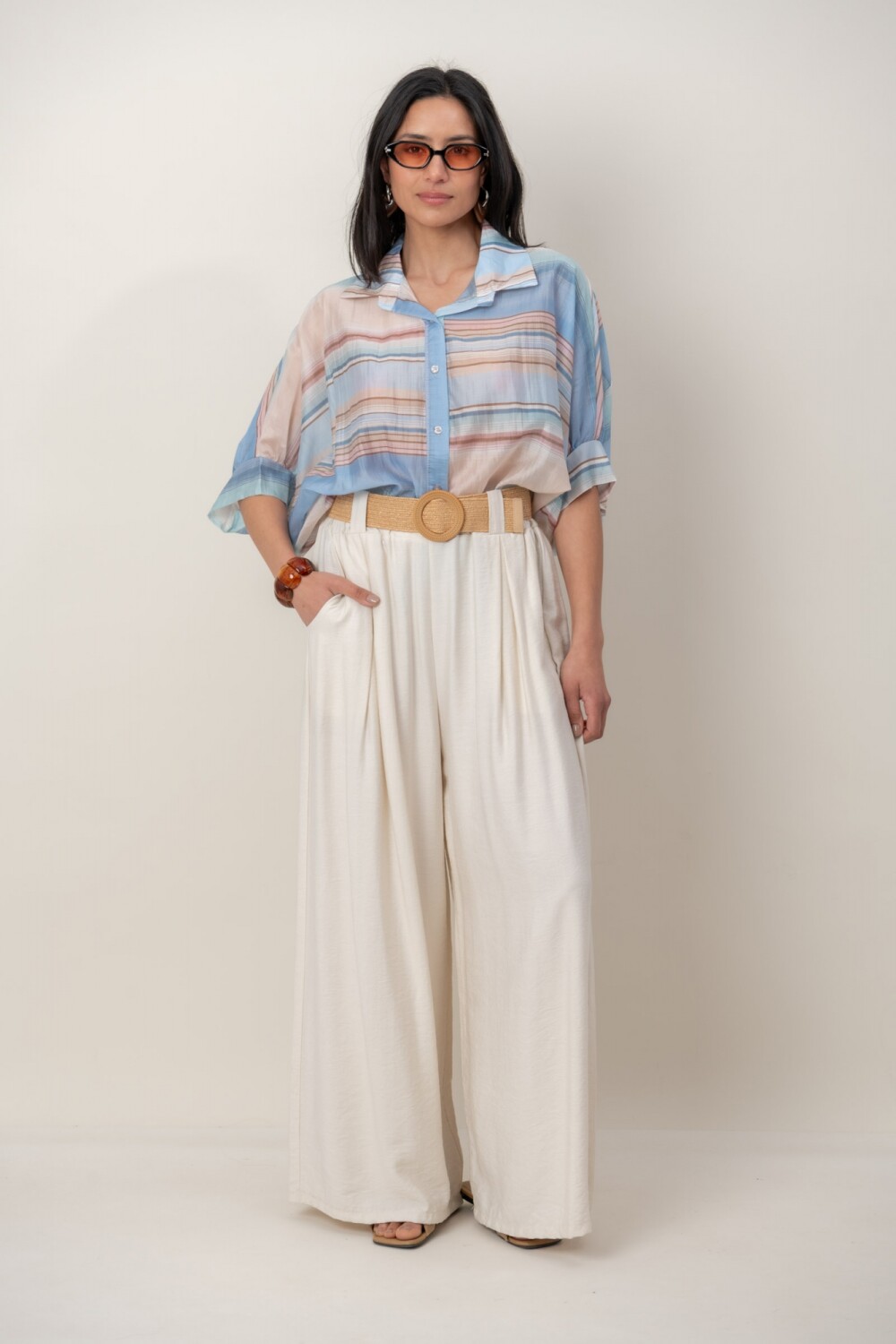 CAMISA DUNIA Celeste