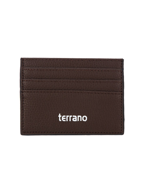 Tarjetero Con Visor Berlín Chocolate