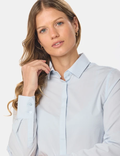 CAMISA LISA Celeste