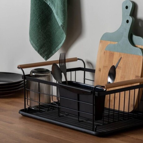 Escurridor de Platos Metálico con Base de Plástico 44cm x30cm x 20cm Escurridor de Platos Metálico con Base de Plástico 44cm x30cm x 20cm