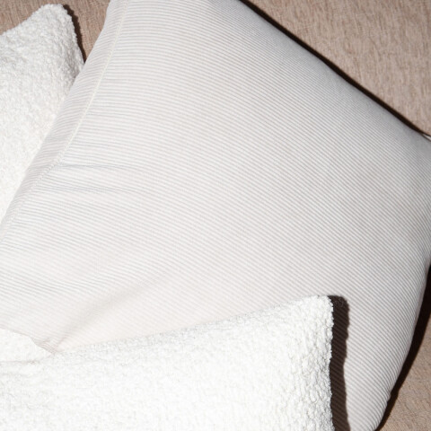 Funda de almohadón pana 30x50cm beige