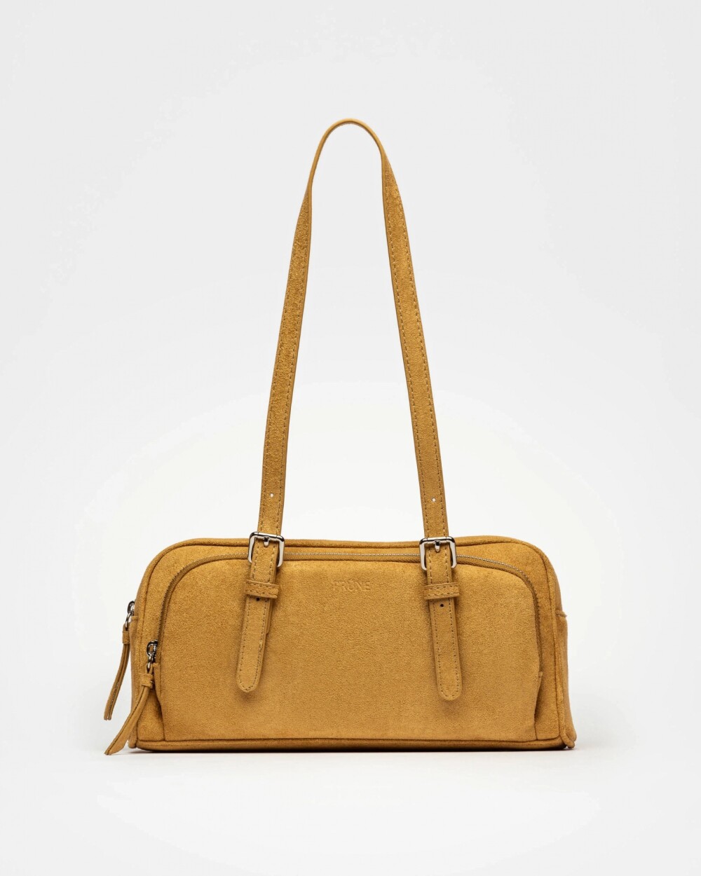 Cartera al hombro Lagoon en efecto gamuza Sand