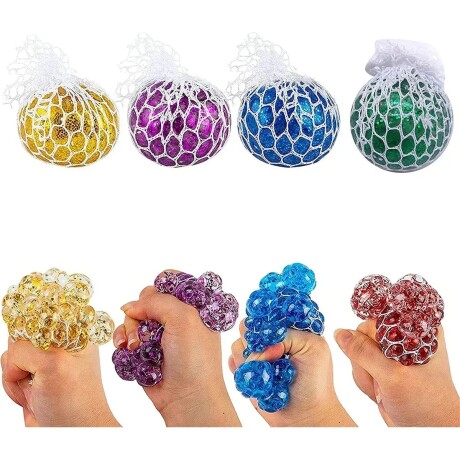 Pelota Squishy Con Malla 1 Orbit Antiestrés Sensorial 001