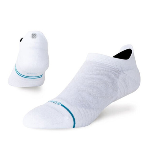 Medias Running Run Light Tab Unisex White