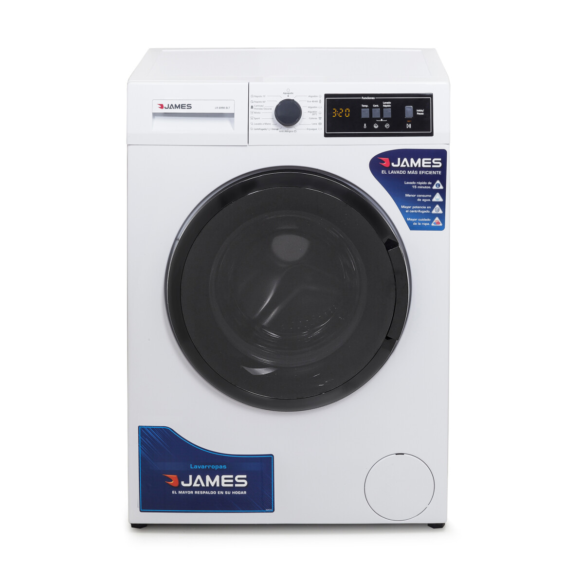 Lavarropas JAMES LR6990 - Blanco 