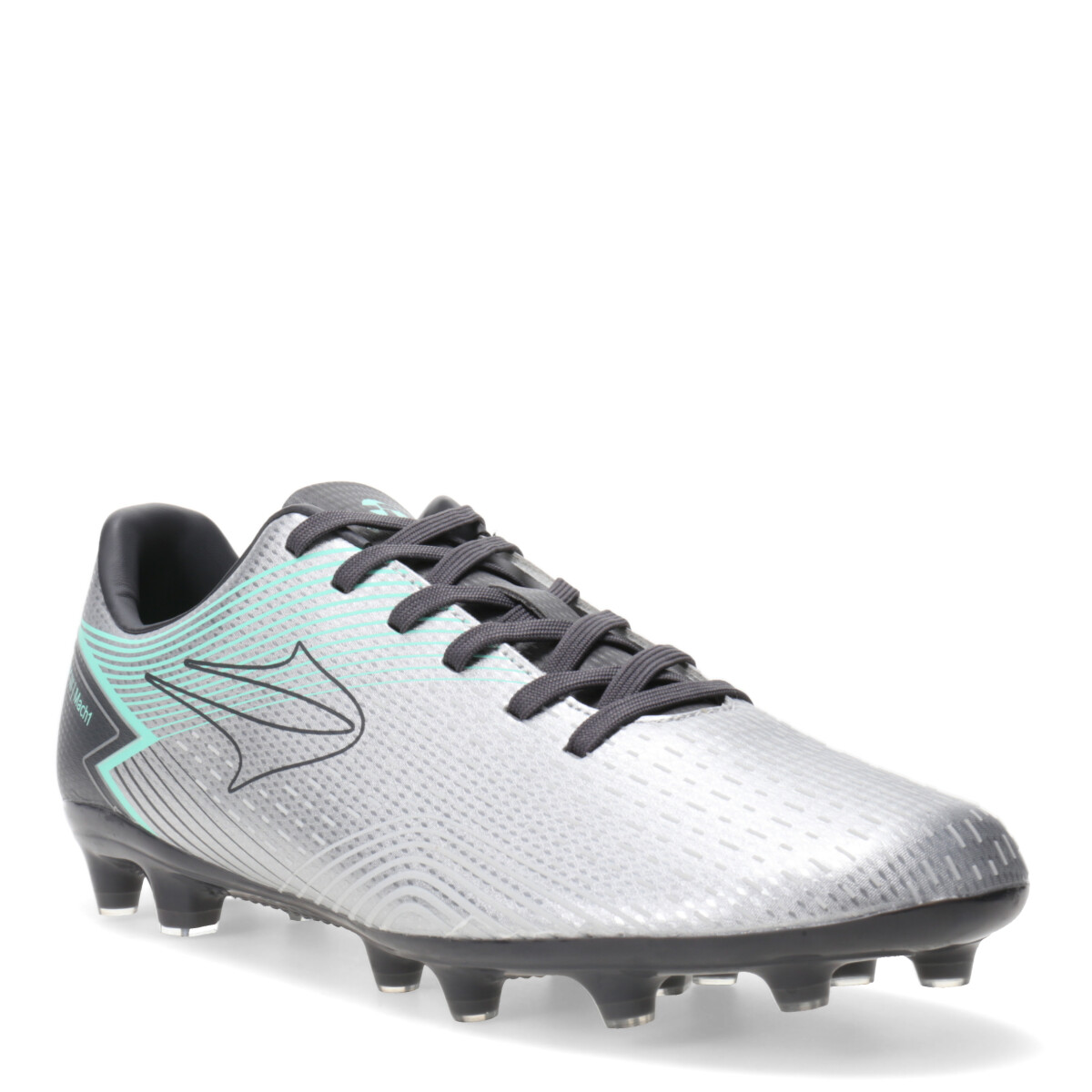 Championes Unisex Topper Futbol 11 Stingray III Mach - Plateado - Verde - Gris 