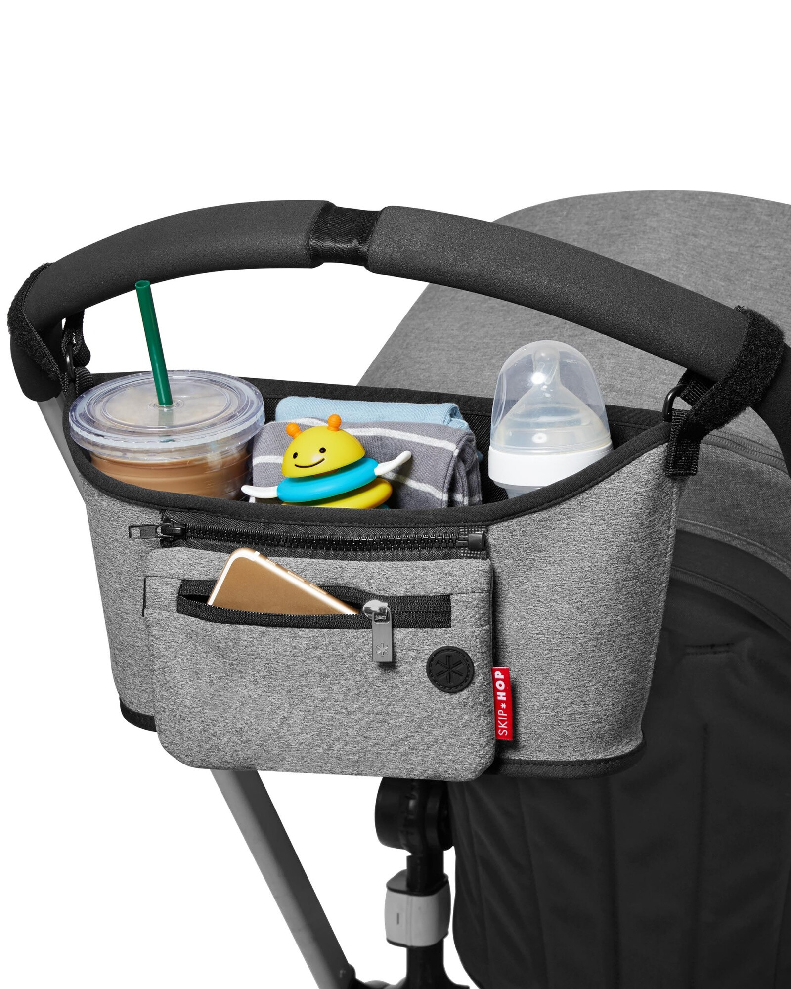 Organizador de cochecito, gris Organizador de cochecito, gris