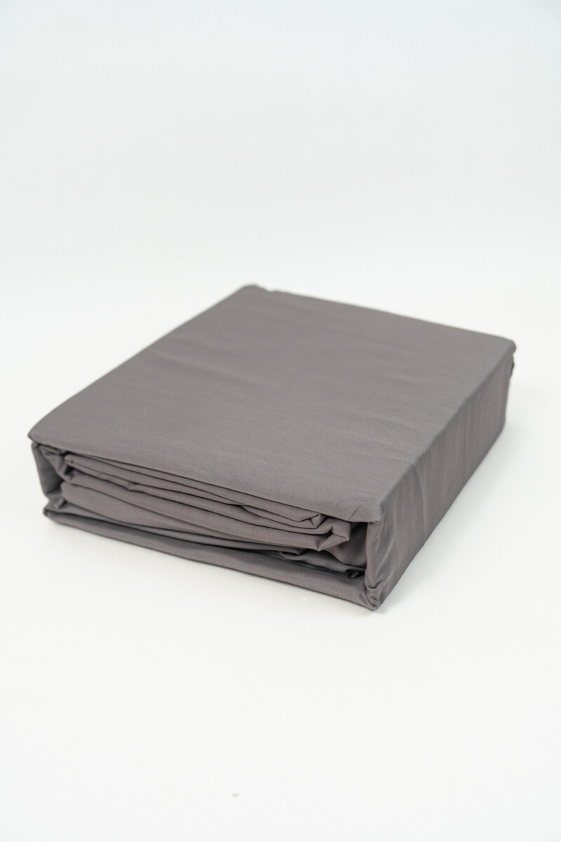 Sábanas 2 Plazas King 200 Hilos - Gris Oscuro 