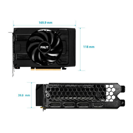 Tarjeta de Video Palit Geforce Rtx 5050 Stormx Oc 8gb Gddr6 Black