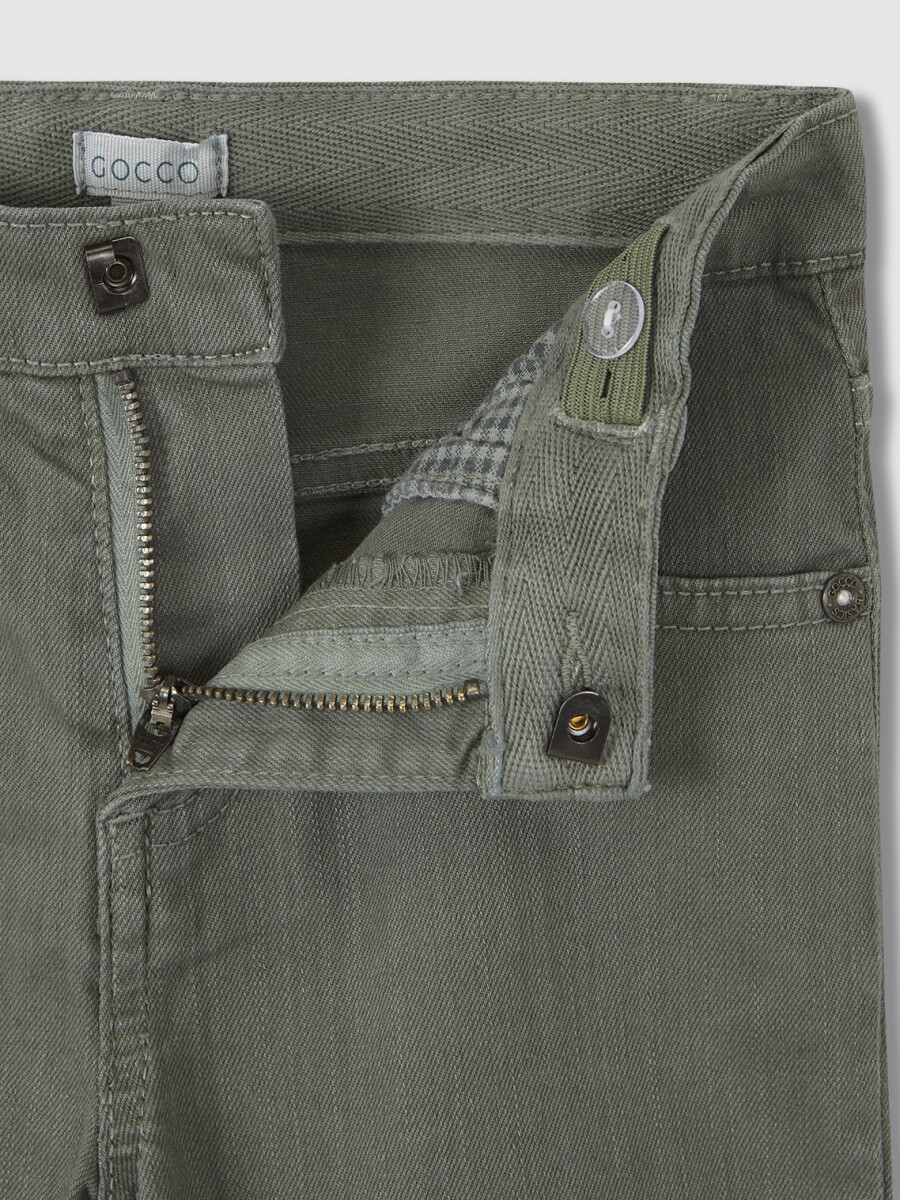 Pantalon Sarga Verde