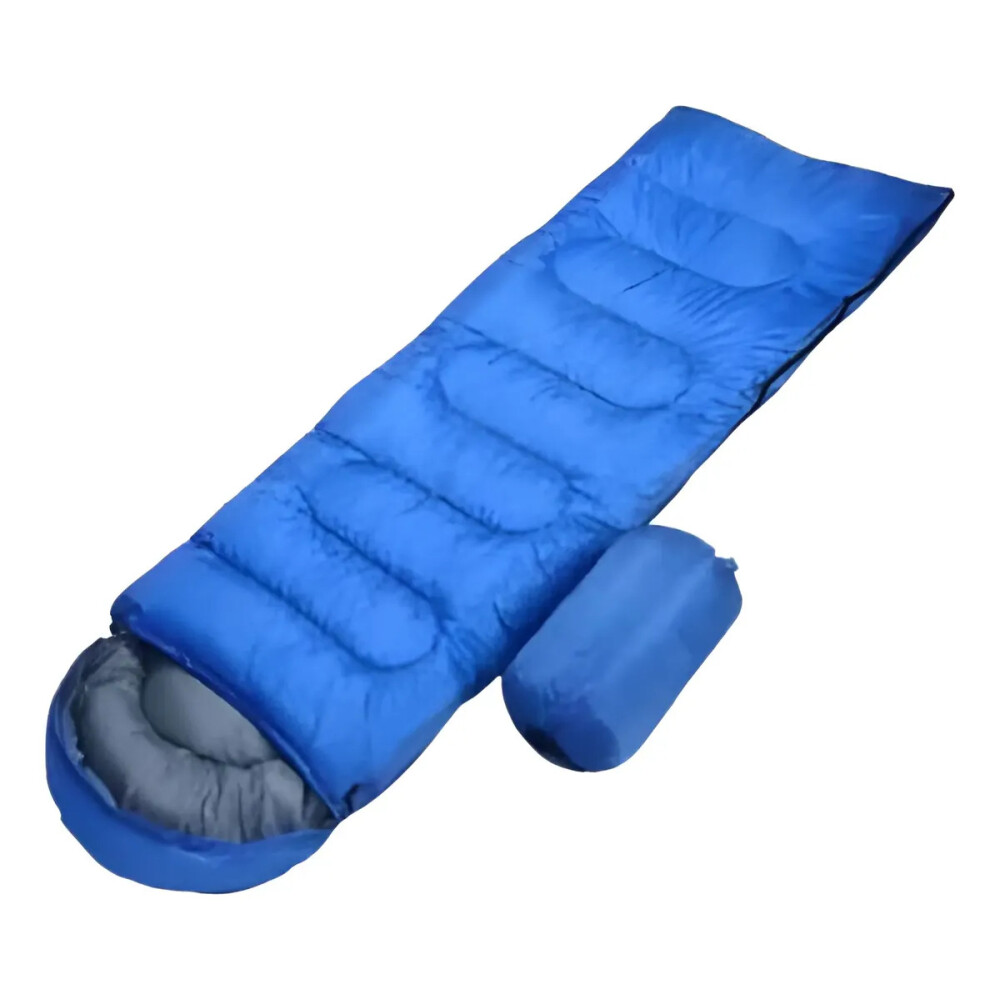 Sobre Bolsa De Dormir Con Capucha Camping AZUL