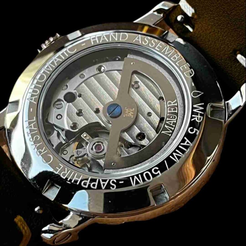Reloj Mauer Moon Dial 36 mm Leather