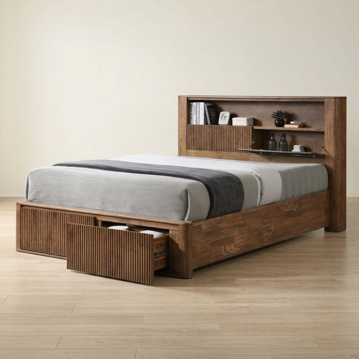 CAMA C/CAJONES - QUEEN MADERA MARRON SOUTHPORT 