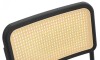 Silla de Escritorio Simil Rattan Negro