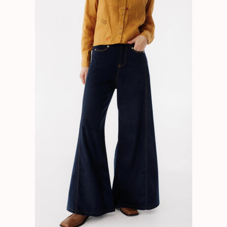 Pantalón Wide XL Corderoy Azul