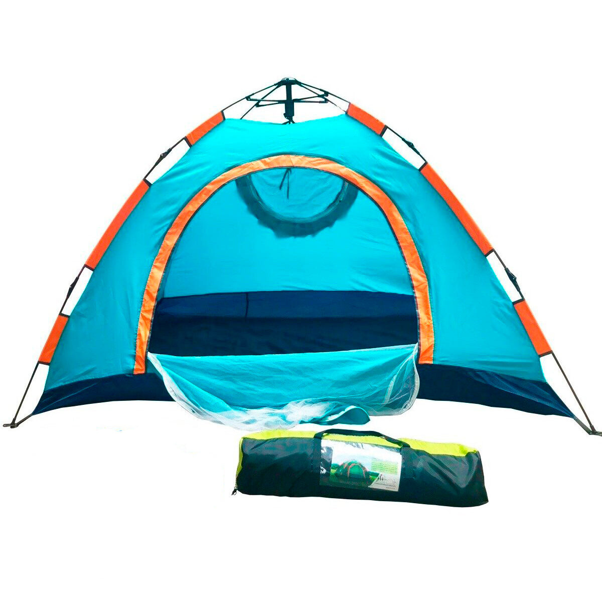 Carpa Autoarmable 4 Personas Camping Automática - Azul 