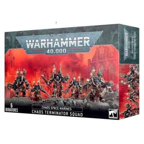Warhammer 40K Chaoes Space Marines Chaos Terminator Squad Warhammer 40K Chaoes Space Marines Chaos Terminator Squad