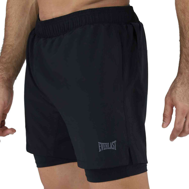 SHORT 2IN1 MEN POLY/ ELAST EVERLAST RALLY BK M6 XL BLACK
