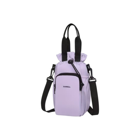 Bolso Porta Botellas con Asa y Bolsillos de Viaje Lila