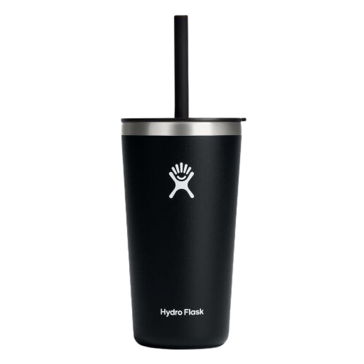 Vaso Hydro Flask 20 OZ All Around Tumbler Straw Lid - Negro 