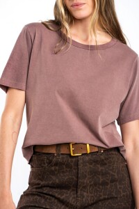 Remera Algodon Lavado Mocha