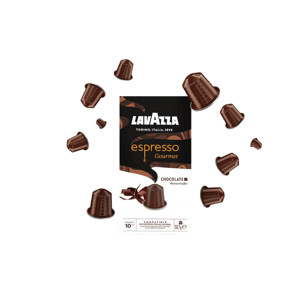 Cápsulas espresso Gourmet Chocolate x10 unid. (compatibles | Nespresso) Cápsulas espresso Gourmet Chocolate x10 unid. (compatibles | Nespresso)