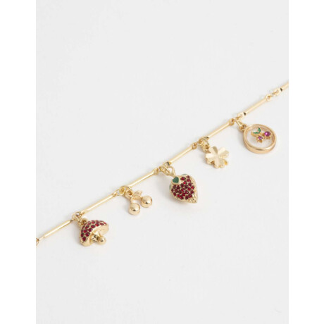 Pulsera Flexible Bañada En Oro Dorado