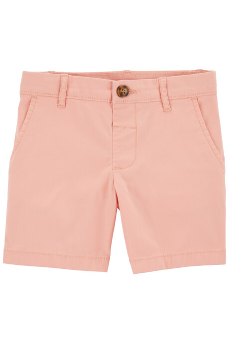 Short de algodón, clásico, salmón. Talles 2-5T Sin color