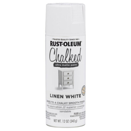 Esmalte en Aerosol Tizado Chalked 340g Rust-Oleum Blanco Lino