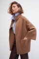 Chaqueta manga ranglan tostado