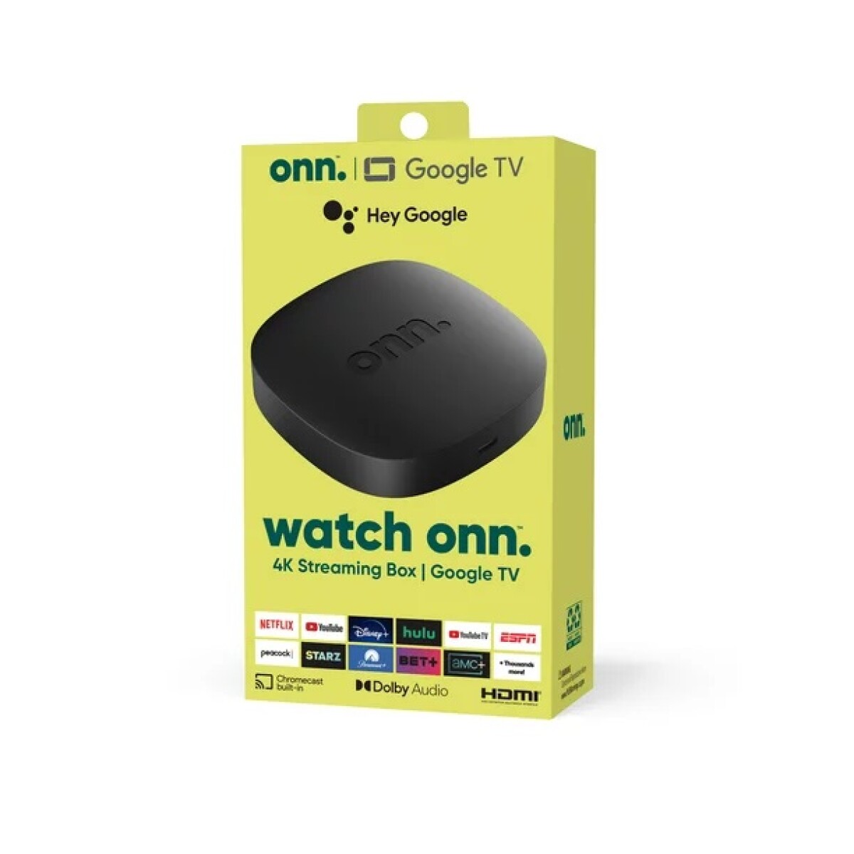 Tv Box ONN (2da GEN 2023) 4K WiFi + Voice Remote Control 